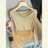 Butterfly Polo Collar Short-Sleeved T-Shirt Girl 2025 Summer Simple Fashion Does Not Hit The Unique Beauty Of The Top