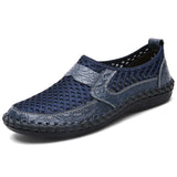 Men's Casual Shoes Men Leather Loafers Flat Handmade Outdoor Breathable Moccasins Designer Shoes Comfortable Sneakers Size