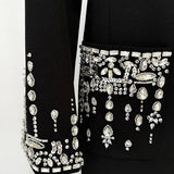 Star Fashion Heavy Industry Nails And Studded Suit Dress Dress Fishtail