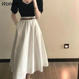 Elegant Long Skirt Women High Waist Vintage Victorian Medieval Skirt Female Causal Sashes Korean Party Y2k Skirt 2022 New-Outfit
