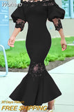 Off-shoulder Dress African Long Dresses for Women 2023 Summer Sale Party Mermaid White Robe Femme Plus Size Ladies Vestidos-Outfit