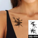 Water Transfer Tattoo Sexy Red Lips Print Tattoo Body Art Waterproof Temporary Fake Flash Tattoo for Man Woman Kid