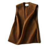 Women Autumn Outerwear Trendy Vintage Solid V-neck Simple Ulzzang Street Style All-match Cozy Design Casual Newest