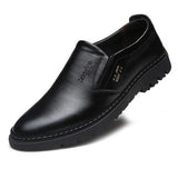 Leather Men Casual Shoes 2021 Spring Autumn Breathable Mens Loafers Fashion Slip-On Soft Driving Shoes Zapatillas