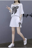 Plus Size Europe Women Sets Blouse and Shorts Casual Female