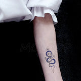 Tattoo Sticker Mermaid Little Element Small Devil Fish Jellyfish Whale Sea Animal Water Transfer Temporary Fake Body Art