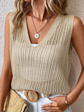 Summer Beach Shirt Fashionless V-Neck Knitted