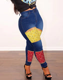 Stretch Stitching Fitted High Waist
