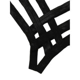 Bonded Lingerie Splicing Sexy Steel Tobikini Split Hollow Three