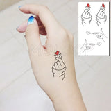 Waterproof Temporary Tattoo Stickers Playing Cards Peach Tattoo Small Size Tatto Flash Tatoo Fake Tattoos for Man Girl