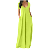 Plus Size Women's Solid Color Sexy Deep Milk Silk Short Sleeve Pockets