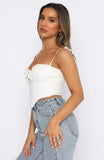 Lace Up Ruffles Crop