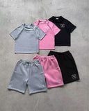 New Popular S Embroidery Printing Series For Young Couples Casual Broad-Legged