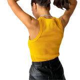Woherb Summer New Slim Short Sexy Slim Vest-Outfit