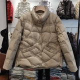 90% White Duck Down Jacket Women Ultra Light Down Coat Casual Loose Stand-Up Collar Clothes Waterproof Windproof