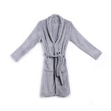 Casual Mens Bathrobes Robe V Neck Long Sleeve Couple Men Woman Robe Plush Shawl Kimono Warm Male Bathrobe