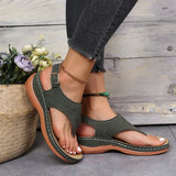 New Women Summer Shoe 2022 Platform Non-slip Sandals Women Closed Toe Wedge Sandals Ladies Light Casual Shoes Large