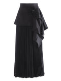 Skirt 2025 Autumn And Winter New Ocean Gas Folding Small High-End Rose Half-Body Skirt