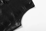 Kliou Solid Concise Jumpsuits Women Skinny O-Neck Sleeveless Zipper Body-Shaping High Waist One Piece Outfit Streetwear