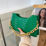 Fashion Rhombus Women's Bags New Trend PU Leather Shoulder Bag Luxury Texture Solid Color Zipper Handbags for Women