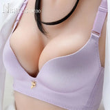 Adjusted-straps Wire Free Small Breast Thick Women Bra Push Up Female