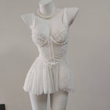 In Gentle* Sexy Dating Pajamas Slings Aja Girls Spring And Autumn Winter Model Perspective Mesh Pure Home