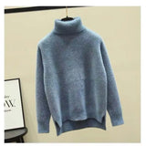 Cashmere Sweater Women Turtleneck Women's Knitted Turtleneck Winter Cashmere Sweater For Women Warm Sweaters Female-Outfit