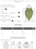Kliou Halter Knitted Vest Women Sexy Solid Irregular Shape Lace Up Backless Unique Cut Out Fashion Tank Streetwear Female