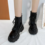 2021 New Fashion Winter Women Boots Warmth Platform Ankle Boots Ankle Women Casual Booties Round Toe Women's Shoes Botas