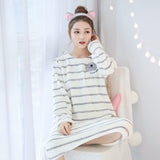 Women Coral Velvet Printed Korean Style Leisure Daily Womens Student Loose Kawaii Elegant New Soft Comfortable