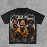 New T-Shirt Foreign Children's Series Before And After The Printing Round-Neck Short-Sleeved Direct Selling