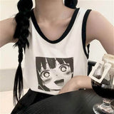 Harajuku Fashion Crop Top Camis Women Japanese Girl Chic Soft Sister Cute Bear ide Outside Wears Thin Short Camisole