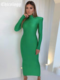 2021 Women Long Sleeve Autumn Winter Stretchy Midi Bodycon Loose Fashion Streetwear Casual New Year Solid Dress-Outfit