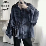 2022 Streetwear Harajuku Blouse Couple Shirt Women Men Clothing Blouses Bf Long Shirts Spring Autumn Turn-down Collar Casual