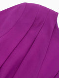 Solid Wrapped Satin Women Midi Dress Sexy Deep V Neck Loose Long Sleeve Maxi Dresses 2023 Female Evening Party Vestidos-Outfit