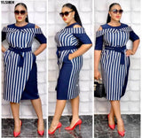 Dresses for Women Print Dashiki African Clothes Bazin Riche Africa Ankara Dress Fashion Elegant Ladies African Clothing-Outfit