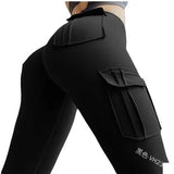 Fashion Solid Color Legging Sexy Small Foot Trousers Women's High Waist Fitness