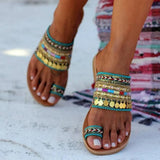Artisanal Sandals Flip-Flops Handmade Greek Style Boho Flip Flop Sandals Streetwear Fashion Shoes Women Chaussures