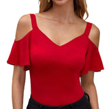 Elegant Ruffled Slim Fit Camisole Casual