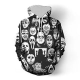 Horror Movie Clown Hoodies Winter Funny Characters 3D Print Mens Sweatshirt Fashion Full Printed Plus Size Unisex