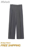 Women Autumn Striped Pant Suits 2 pieces Sets 2023 Casual Loose Blazers Coats and Trousers Female Elegant OL Suit Cloth-Outfit