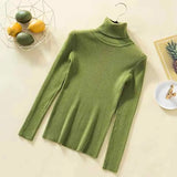 Pullovers Women Turtleneck Sweaters Fashion Spring Long Sleeve Female Jumper Autumn Korean Basic Top Soft Knitted