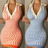 Sexy Straps Halter Sleeveless Sweater