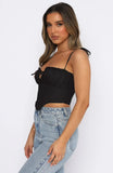 Lace Up Ruffles Crop