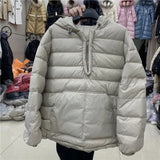 Winter 90% White Duck Down Coat Women Hooded Short Casual Oversize Warm Jackets Female Pocket Basic Parkas
