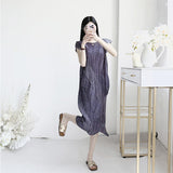 Three Folded New Dress Casual Style Folded Folded Long