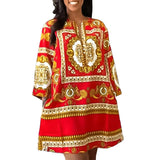 Plus Size Casual Loose Printed