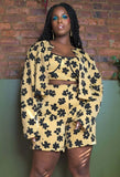 Floral Printed Three Piece Shorts