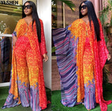 African Clothes for Women Two Piece Set Dashiki 2023 Fashion Long Dress Sets Pants Suits Outfits Party Dresses Plus Size-Outfit