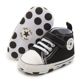 Boys Girls First Walkers Shoes Infant Toddler Soft Sole Anti-slip Baby Shoes Newborn Canvas Baby Sports Sneakers